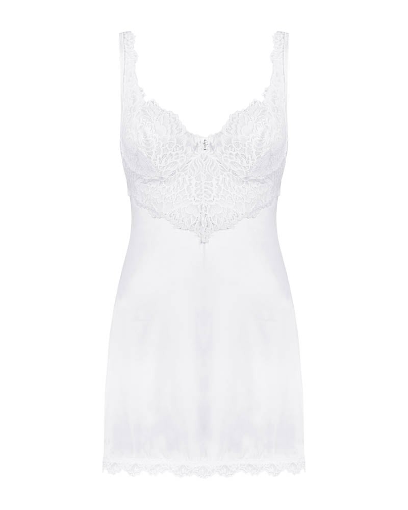 Amor Blanco underwire chemise & thong white S/M | ViPstore.hu - Erotika webáruház #5 - EAN 5901688236161 | SKU OBSES01857