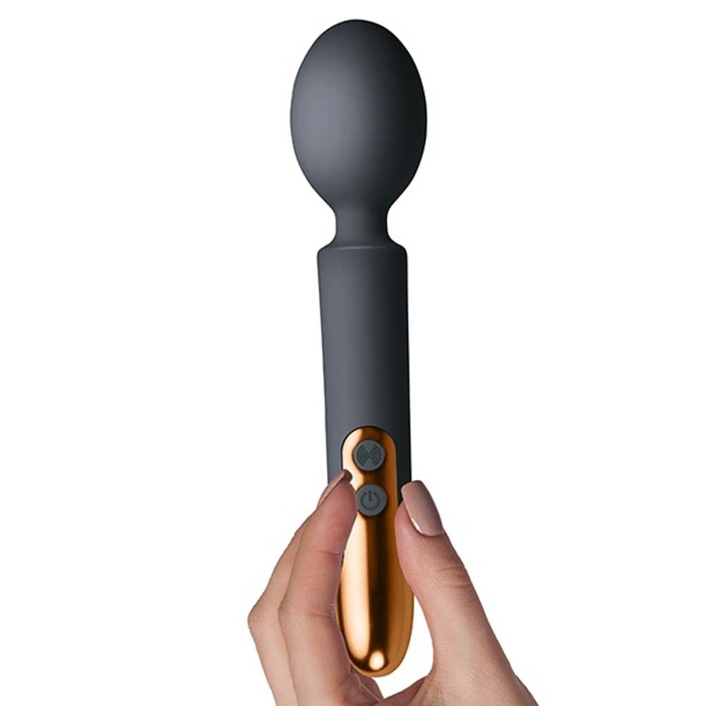 Oriel Rechargeable Wand - Black and Copper | ViPstore.hu - Erotika webáruház #4 - EAN 811041014075 | SKU ROCKS00343