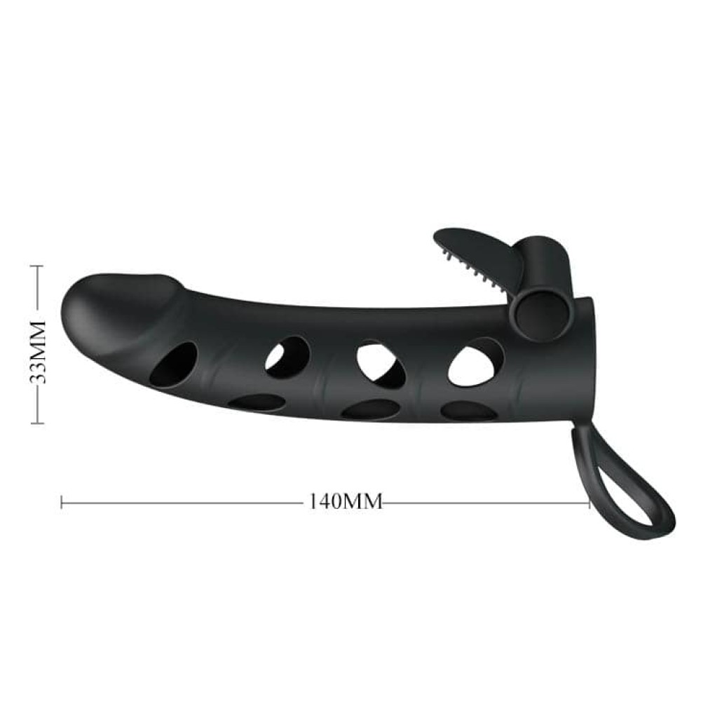 Pretty Love Penis Sleeve With Ball Strap | ViPstore.hu - Erotika webáruház #2 - EAN 6959532317466 | SKU DEBRA01093