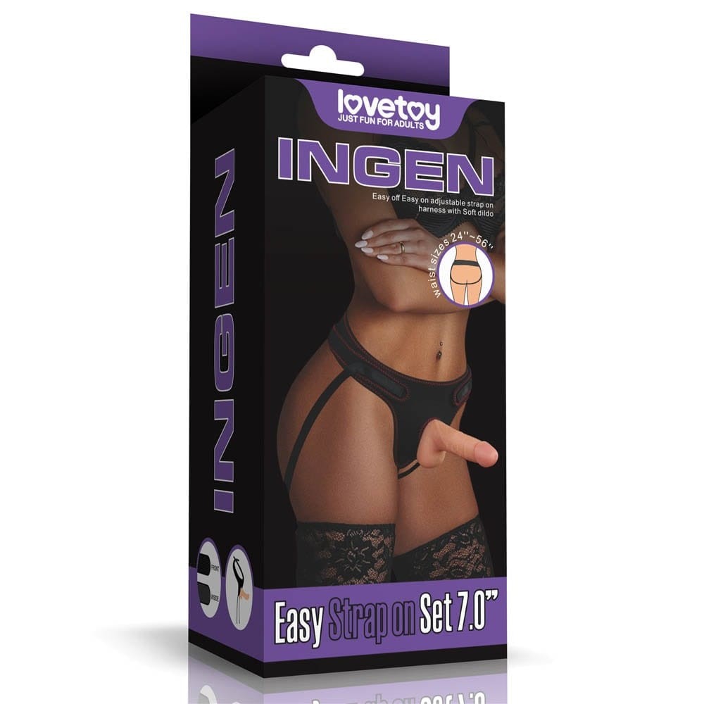 Easy Strapon Set 7.0'' | ViPstore.hu - Erotika webáruház #1 - EAN 6970260908146 | SKU LVTOY00437