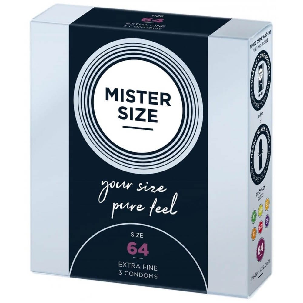 MISTER SIZE 64 mm Condoms 3 pieces | ViPstore.hu - Erotika webáruház #1 - EAN 4260605480164 | SKU MISTER6403