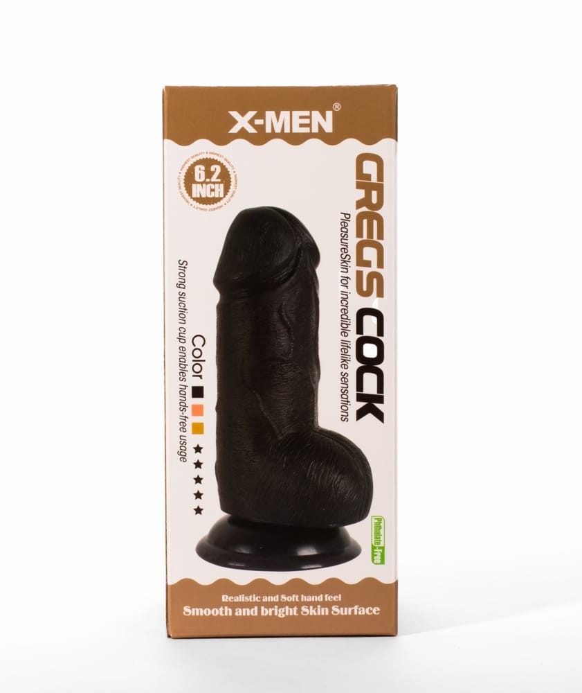 X-MEN Greg's 6.2" Cock Black | ViPstore.hu - Erotika webáruház #1 - EAN 5999560515480 | SKU XMEN000094