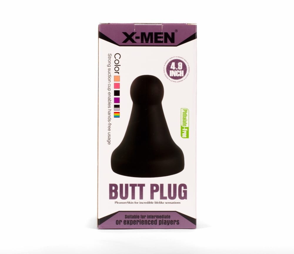 X-MEN 4.8" Butt Plug Black | ViPstore.hu - Erotika webáruház #1 - EAN 5999560515541 | SKU XMEN000100