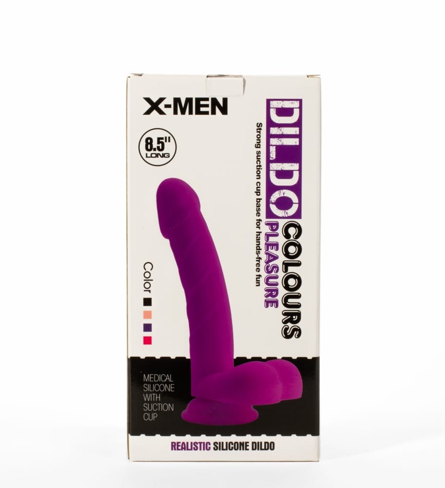 X-MEN 8.5" Dildo Colours Pleasure Black 4 | ViPstore.hu - Erotika webáruház #1 - EAN 5999560515596 | SKU XMEN000105