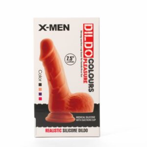 X-MEN 7.5" Dildo Colours Pleasure Black 3 | ViPstore.hu - Erotika webáruház #1 - EAN 5999560515619 | SKU XMEN000107