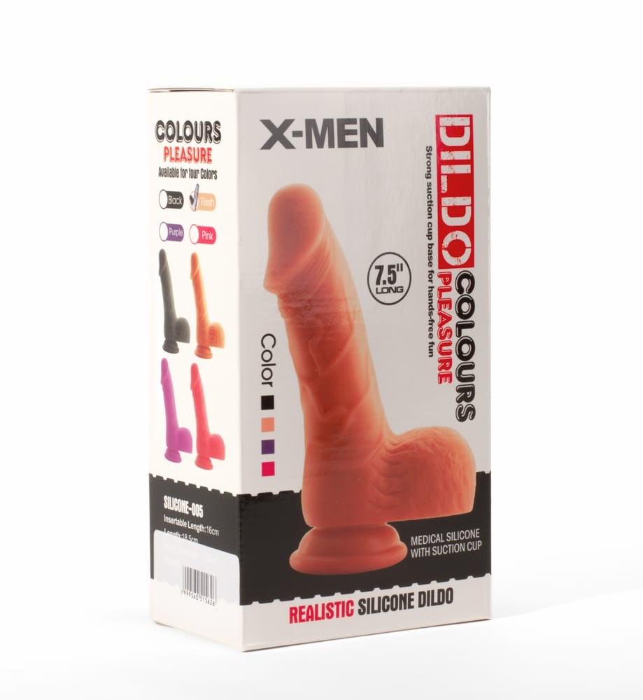 X-MEN 7.5" Dildo Colours Pleasure Flesh 1 | ViPstore.hu - Erotika webáruház #2 - EAN 5999560515626 | SKU XMEN000108
