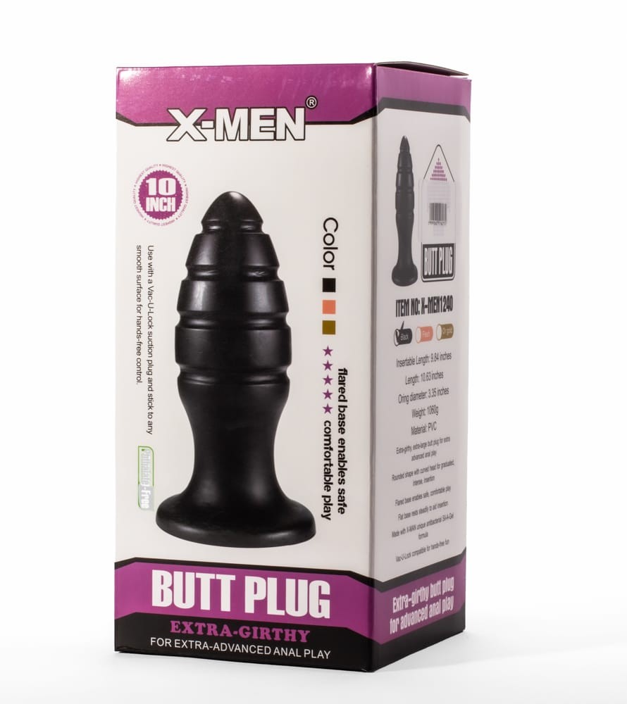 X-Men 10" Extra Girthy Butt Plug Black VIII | ViPstore.hu - Erotika webáruház #2 - EAN 5999560516272 | SKU XMEN000169
