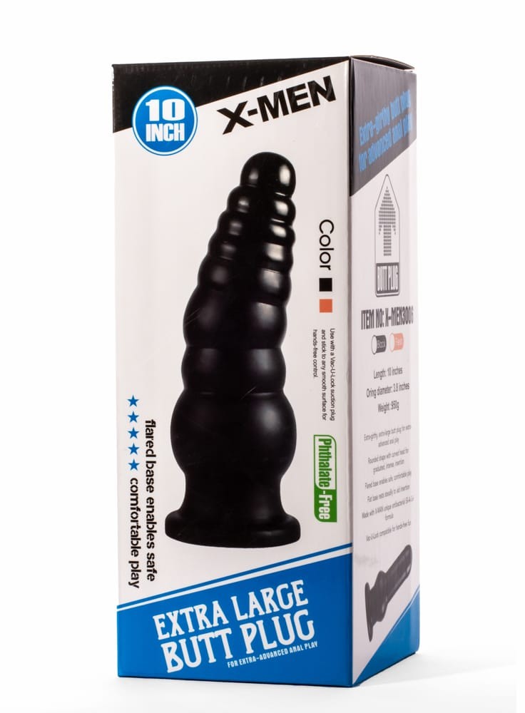 X-Men 10" Extra Large Butt Plug Black II | ViPstore.hu - Erotika webáruház #2 - EAN 5999560516517 | SKU XMEN000183