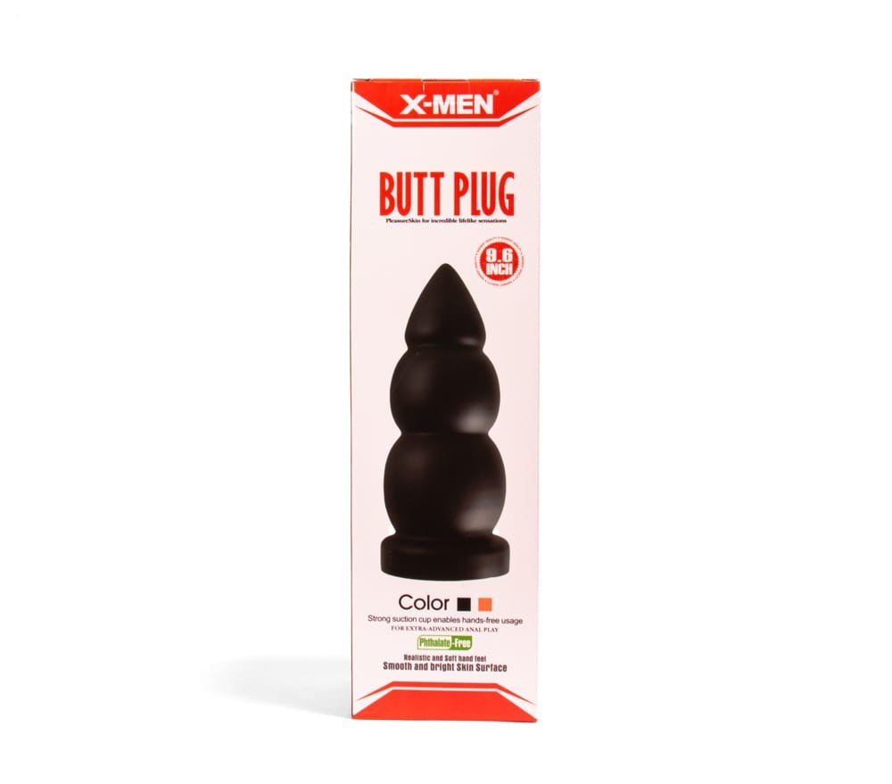 X-MEN 9.6 inch Butt Plug Black | ViPstore.hu - Erotika webáruház #1 - EAN 5999560513134 | SKU XMEN000007