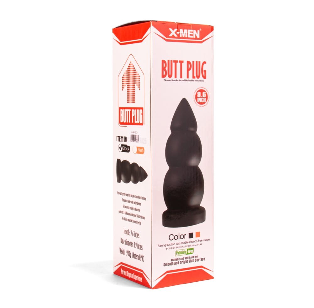 X-MEN 9.6 inch Butt Plug Black | ViPstore.hu - Erotika webáruház #2 - EAN 5999560513134 | SKU XMEN000007