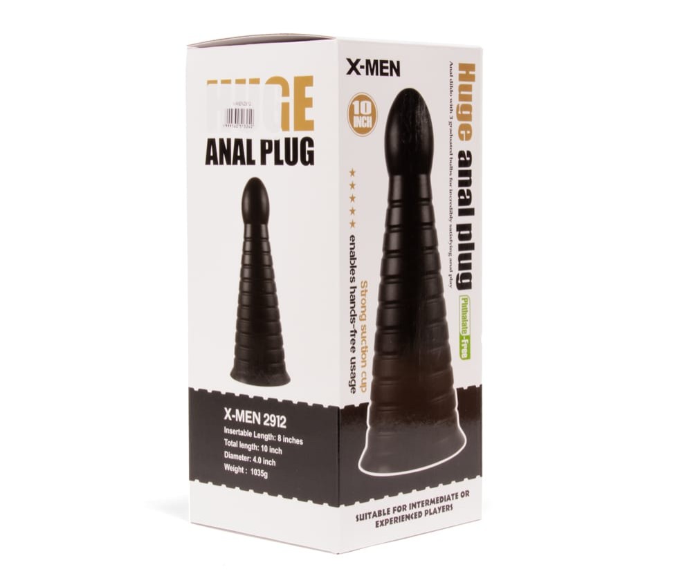 X-MEN 10 inch Huge Anal Plug Black | ViPstore.hu - Erotika webáruház #2 - EAN 5999560513240 | SKU XMEN000018