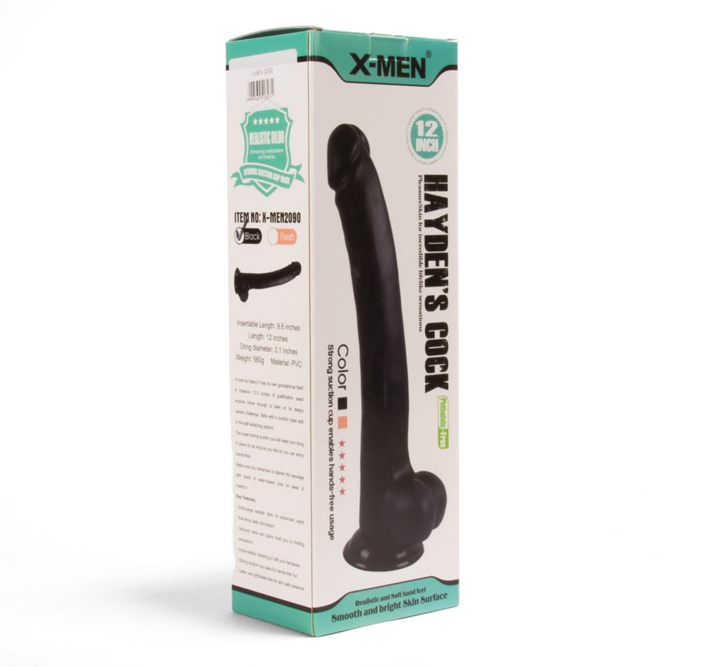 X-MEN Hayden’s 12 inch Cock Black | ViPstore.hu - Erotika webáruház #2 - EAN 5999560513271 | SKU XMEN000021