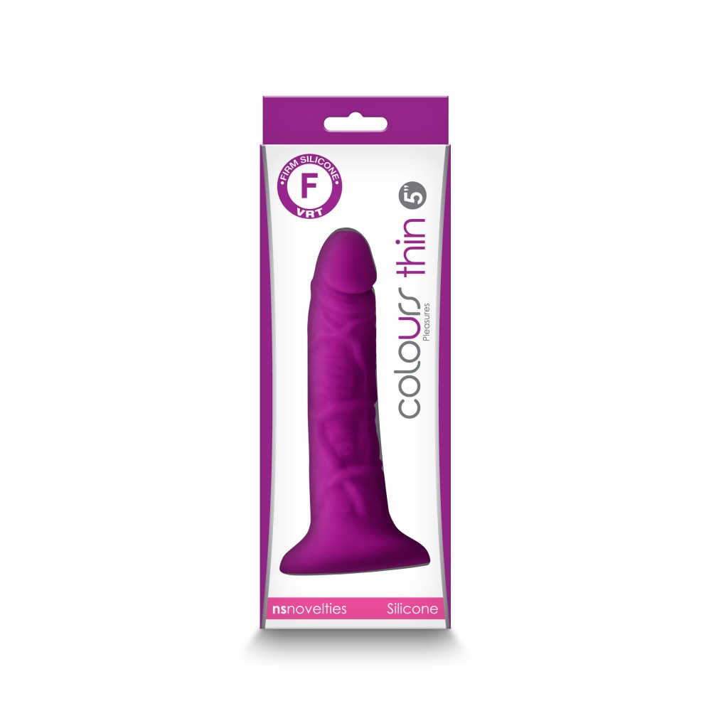 Colours - Pleasures - Thin 5" Dildo - Purple | ViPstore.hu - Erotika webáruház #2 - EAN 657447106750 | SKU NSTOYS1077