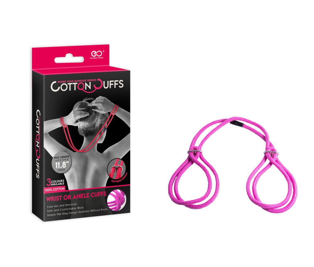 COTTON CUFFS PINK | ViPstore.hu - Erotika webáruház #1 - EAN 4897078631375 | SKU NMC0002291