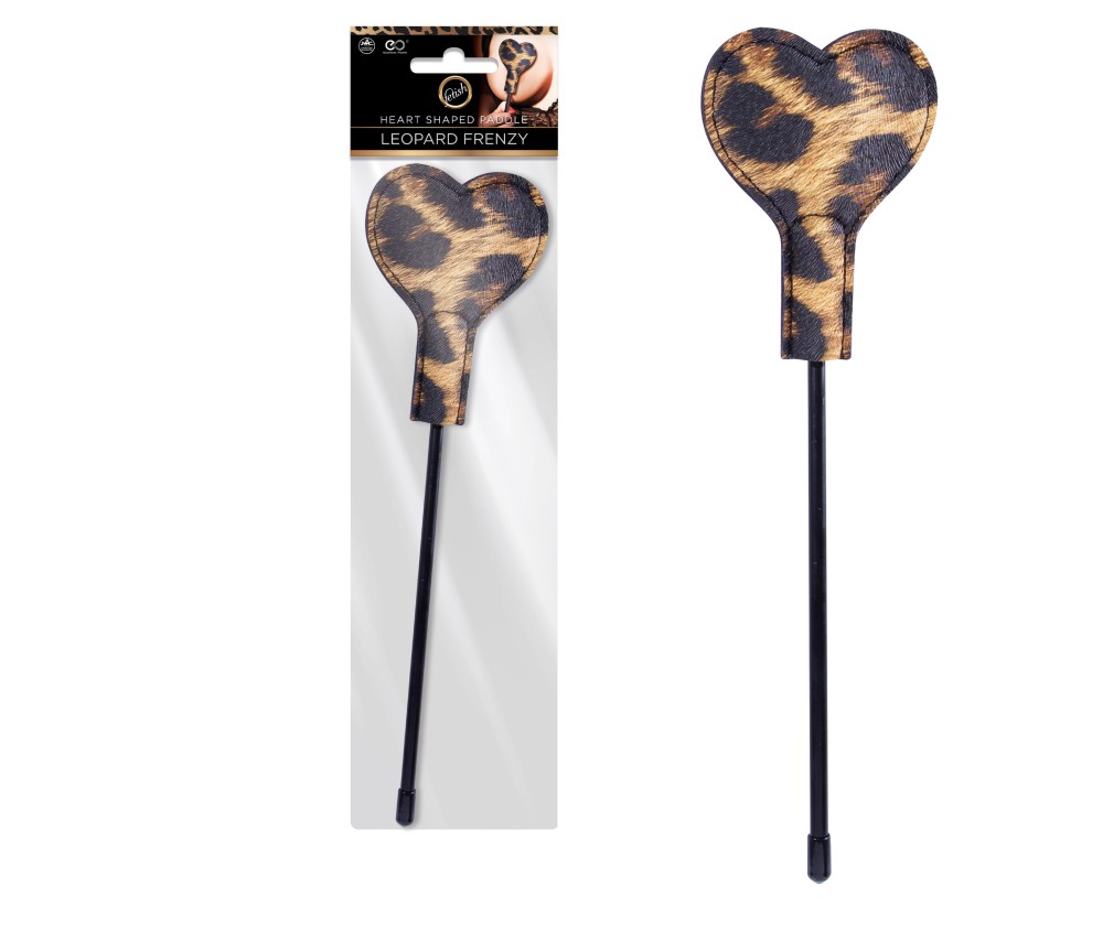LEOPARD FRENZY HEART SHAPED PADDLE | ViPstore.hu - Erotika webáruház #1 - EAN 4897078631030 | SKU NMC0002340