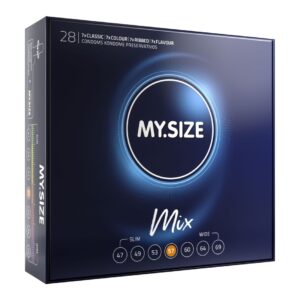 MY SIZE MIX Condoms 57 mm (28 pieces) | ViPstore.hu - Erotika webáruház #1 - EAN 4025838928575 | SKU MSMIX05728