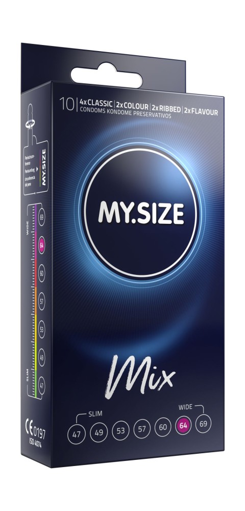 MY SIZE MIX Condoms 64 mm (10 pieces) | ViPstore.hu - Erotika webáruház #1 - EAN 4025838910648 | SKU MSMIX06410