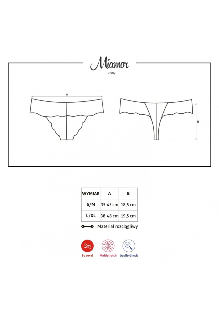 Miamor thong S/M | ViPstore.hu - Erotika webáruház #3 - EAN 5901688209899 | SKU OBSES00765