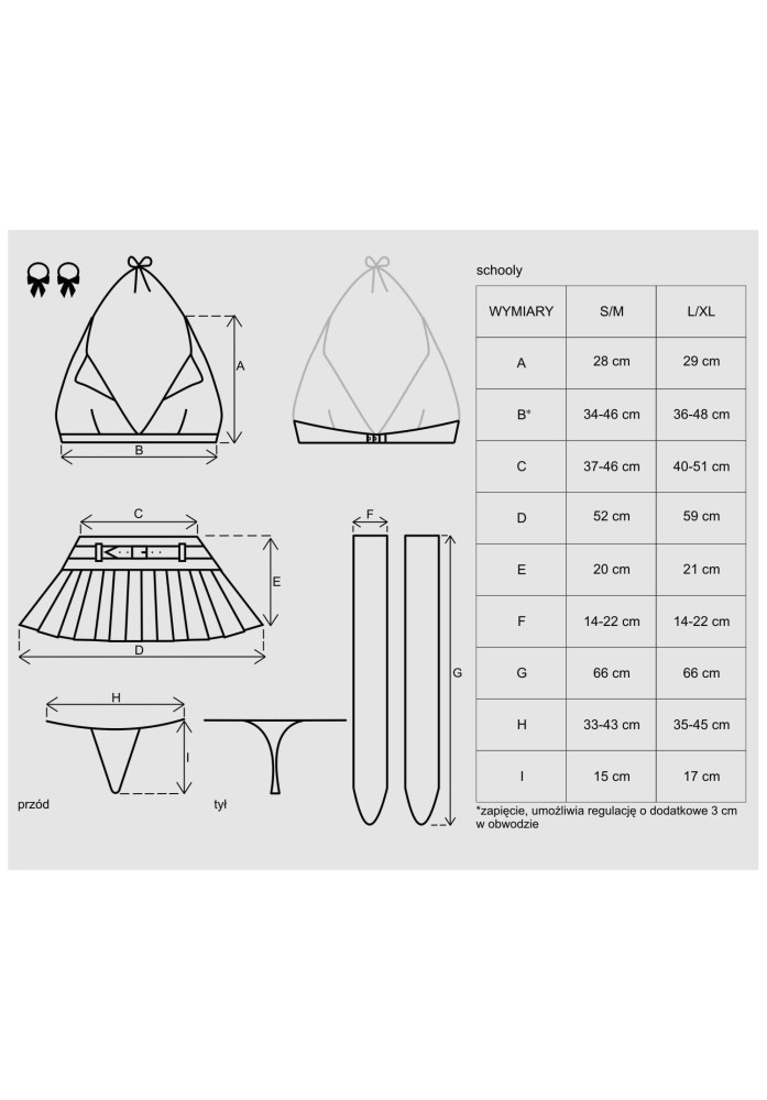 Schooly 5 pcs costume S/M | ViPstore.hu - Erotika webáruház #3 - EAN 5901688203101 | SKU OBSES00832