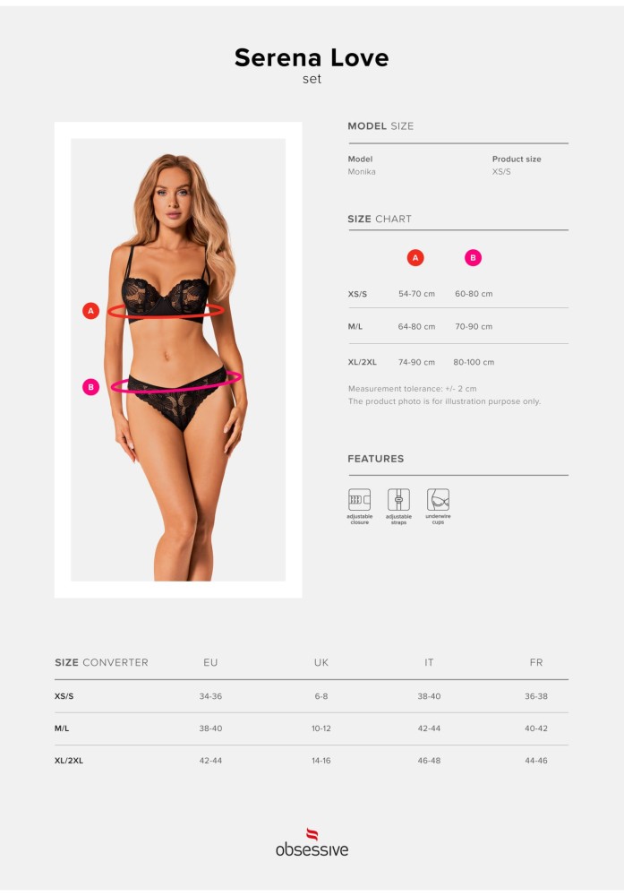 Serena Love 2-pcs set XS/S | ViPstore.hu - Erotika webáruház #7 - EAN 5901688251812 | SKU OBSES01918