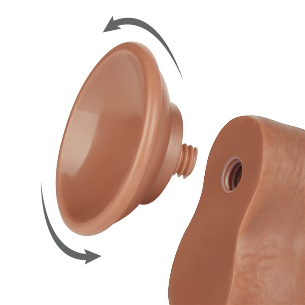 8'' Sliding Skin Dual Layer Dong Brown I_B15O50_3 | ViPstore.hu - Erotika webáruház #4 - EAN 6942063400400 | SKU LVTOY00732
