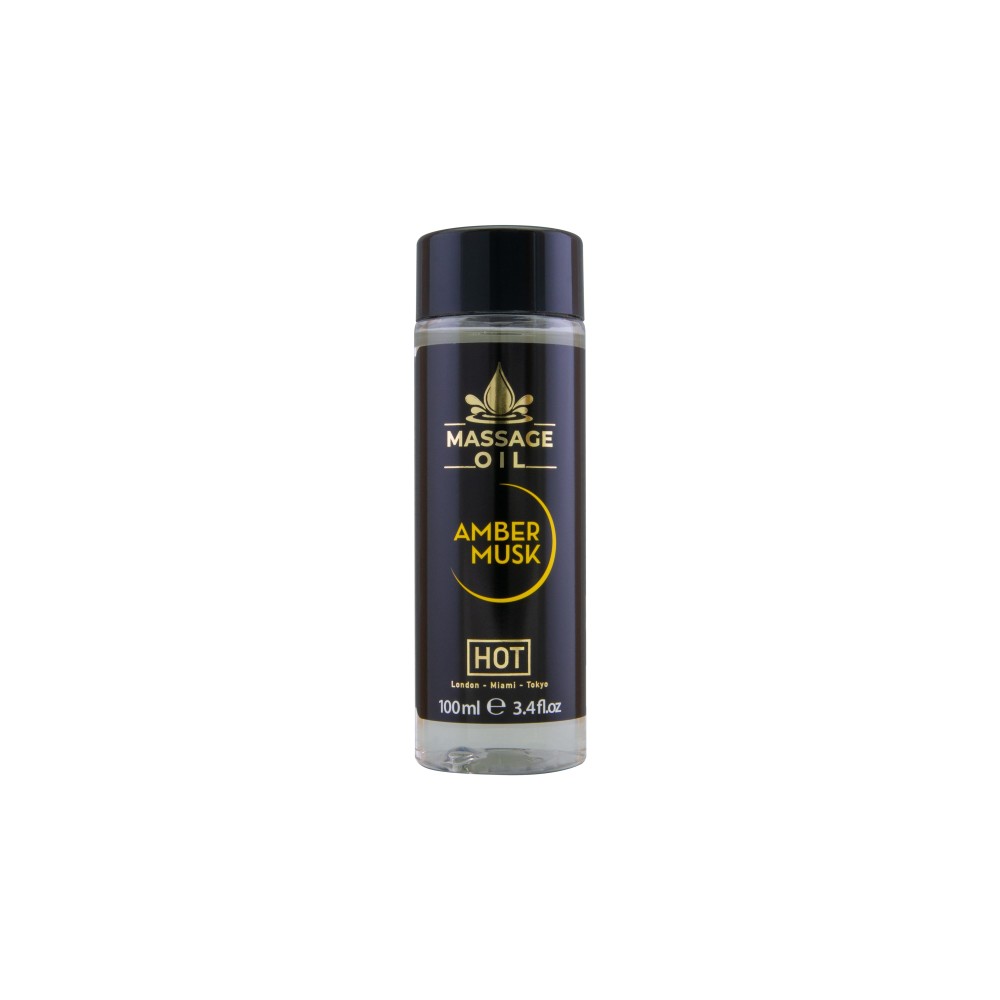 HOT Massage Oil  amber & musk 100 ml | ViPstore.hu - Erotika webáruház #1 - EAN 4042342007053 | SKU HOT0044303