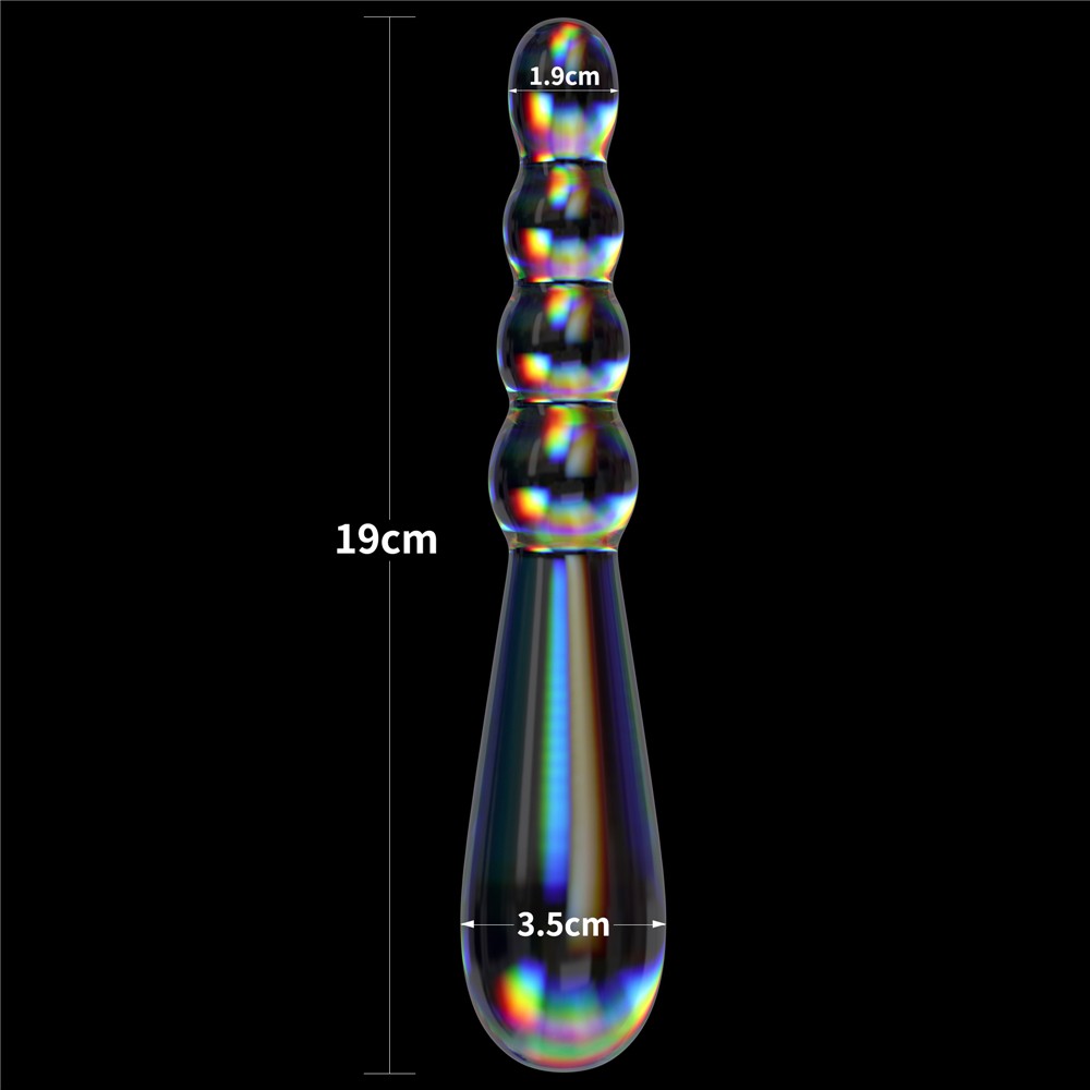 Twilight Gleam Glass Dildo- Rising Ripples | ViPstore.hu - Erotika webáruház #2 - EAN 6942063400738 | SKU LVTOY00752