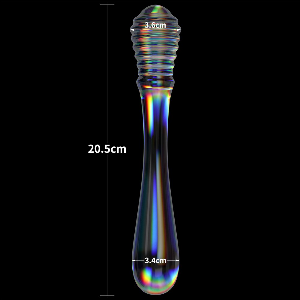 Twilight Gleam Glass Dildo- Twin Pleasures | ViPstore.hu - Erotika webáruház #8 - EAN 6942063400745 | SKU LVTOY00753