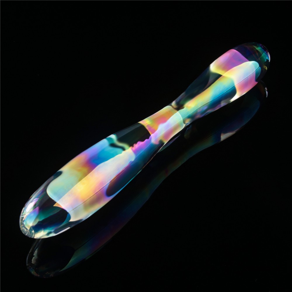 Twilight Gleam Glass Dildo- Double Delight | ViPstore.hu - Erotika webáruház #7 - EAN 6942063400752 | SKU LVTOY00754