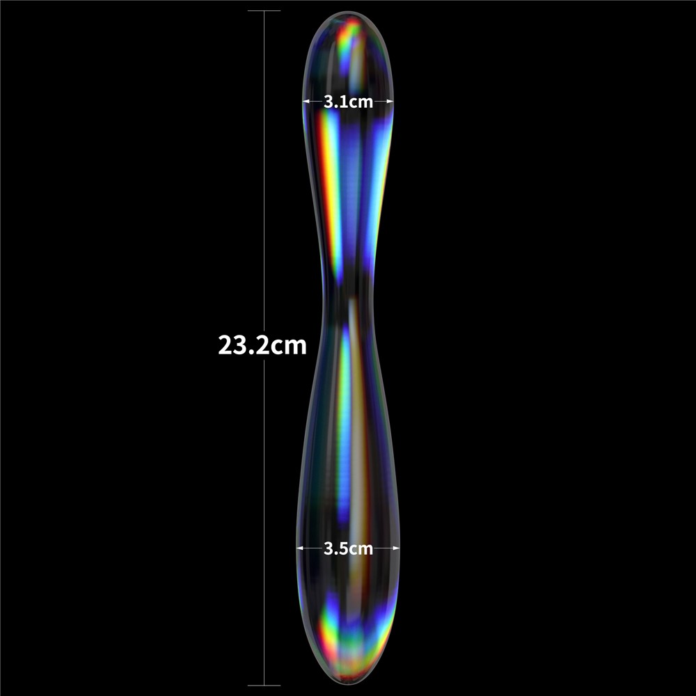 Twilight Gleam Glass Dildo- Double Delight | ViPstore.hu - Erotika webáruház #8 - EAN 6942063400752 | SKU LVTOY00754