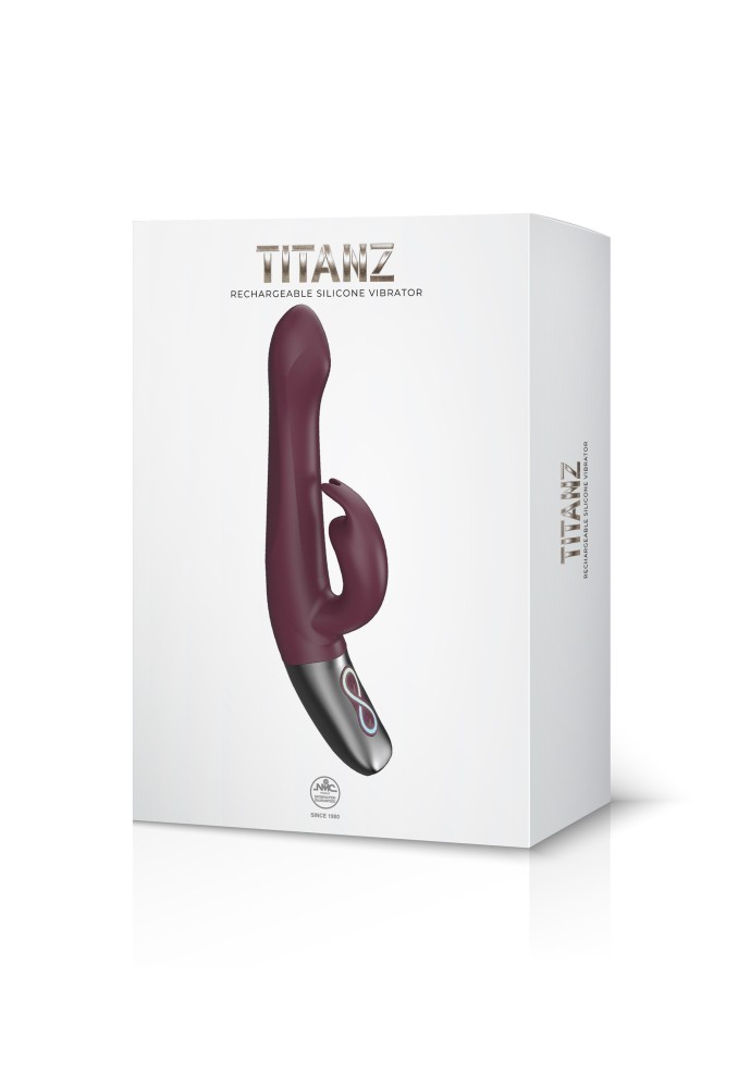 TITANZ 8.5" SILICONE RECHARGEABLE VIBRATOR IN RUBINE RED_B15O25_4 | ViPstore.hu - Erotika webáruház #1 - EAN 4897078635472 | SKU NMC0002471