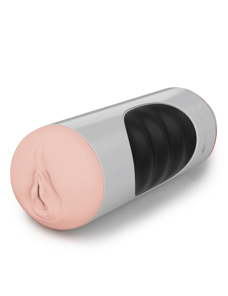 Mega Grip Vibrating Stroker Pussy White/Black/Light | ViPstore.hu - Erotika webáruház #5 - EAN 603912349375 | SKU PIPE0RD292