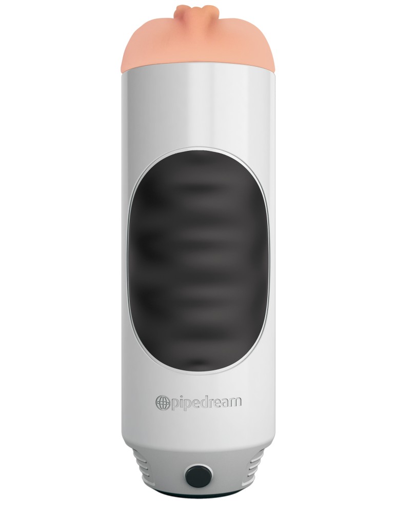 Mega Grip Vibrating Stroker Pussy White/Black/Light | ViPstore.hu - Erotika webáruház #2 - EAN 603912349375 | SKU PIPE0RD292