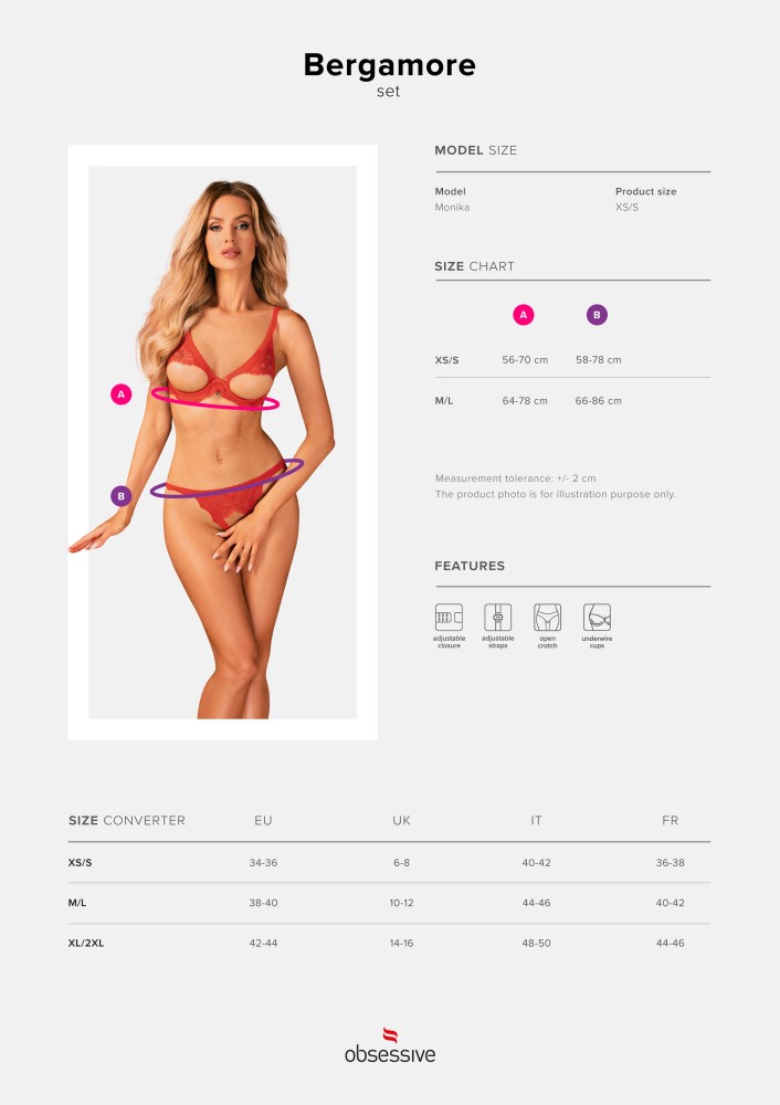 Bergamore 2-pcs set XS/S | ViPstore.hu - Erotika webáruház #9 - EAN }