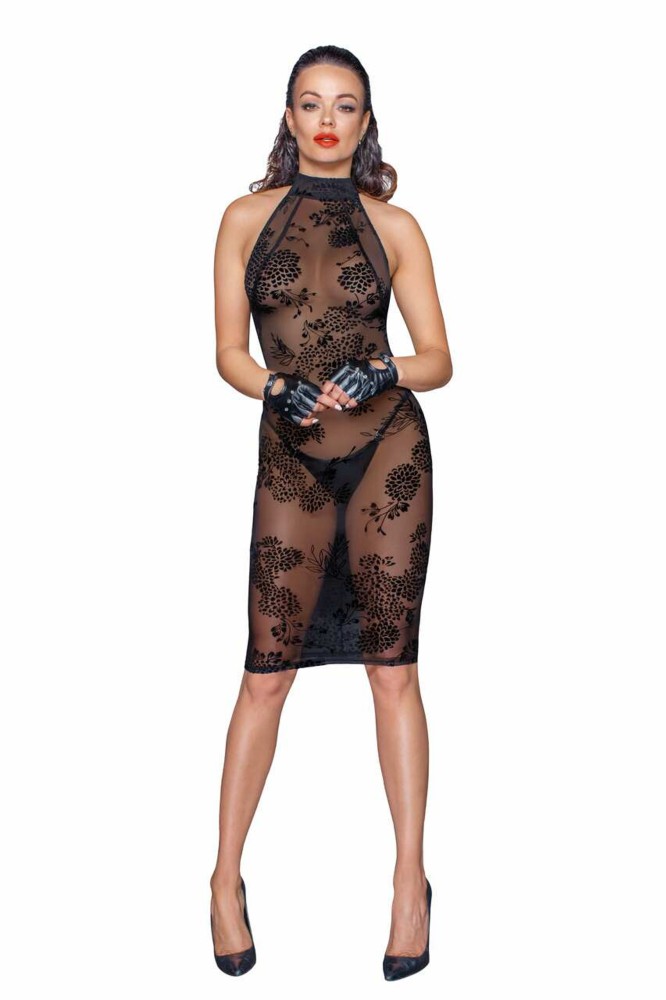 Midi tulle dress with velvet straps in the back - L | ViPstore.hu - Erotika webáruház #3 - EAN 5903050108403 | SKU NOIR000031