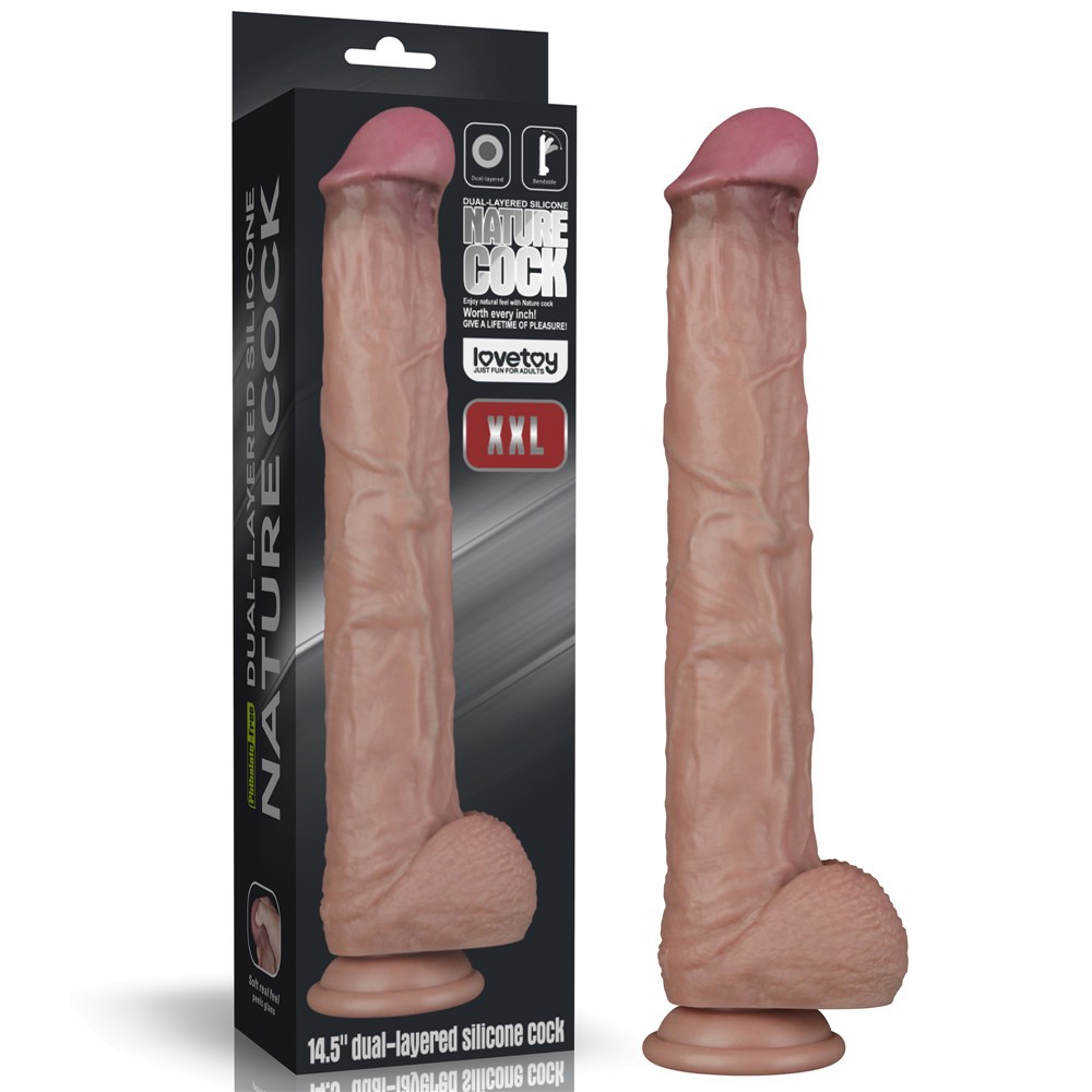 14.5'' Dual Layered Bendable Silicone Cock XXL(Flesh) | ViPstore.hu - Erotika webáruház #1 - EAN 6942063401940 | SKU LVTOY00796