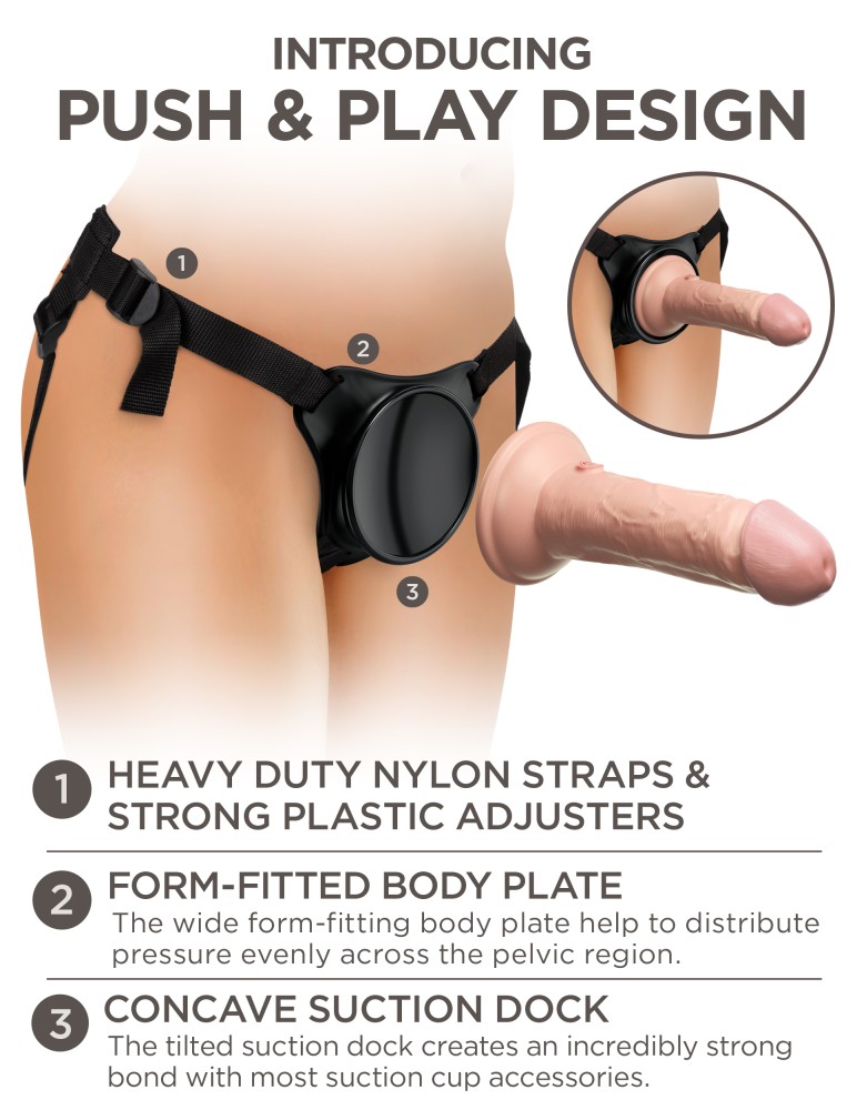 Beginner's Silicone Body Dock Kit Black / Black | ViPstore.hu - Erotika webáruház #7 - EAN 603912771244 | SKU PIPE578221