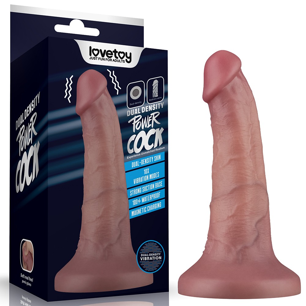 6'' Vibrating Dual Density Power Cock | ViPstore.hu - Erotika webáruház #1 - EAN 6942063402343 | SKU LVTOY00798