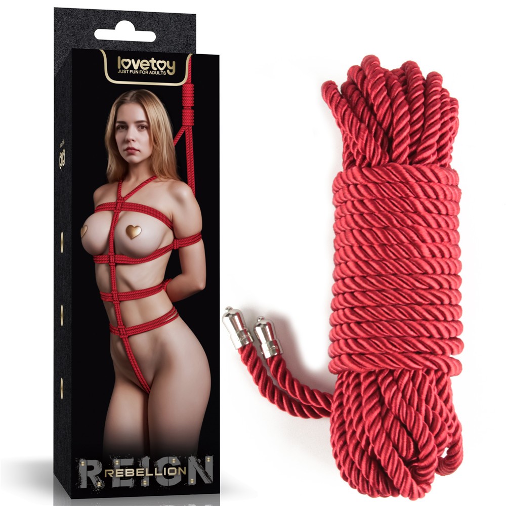 Rebellion Reign Crimson Silky Bondage Rope | ViPstore.hu - Erotika webáruház #3 - EAN 6942063402152 | SKU LVTOY00832