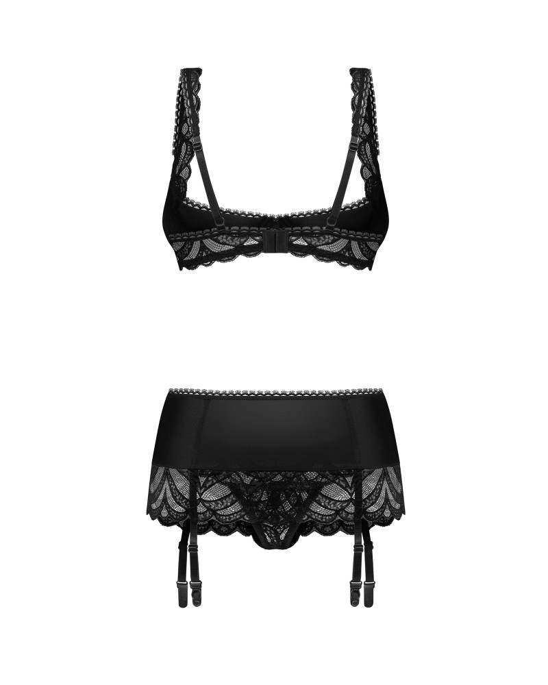Lecille 3-pcs crotchless set - L/XL | ViPstore.hu - Erotika webáruház #7 - EAN 5901688266601 | SKU OBSES02101