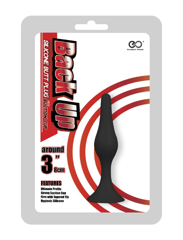 Back Up 3" Silicone Butt Plug w/Suction Cup I | ViPstore.hu - Erotika webáruház #1 - EAN 4897078621499 | SKU NMC0002491