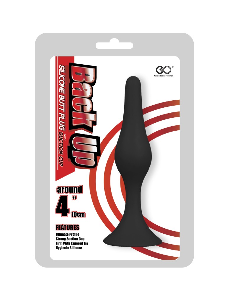 Back Up 4" Silicone Butt Plug w/Suction Cup II | ViPstore.hu - Erotika webáruház #1 - EAN 4897078621512 | SKU NMC0002494