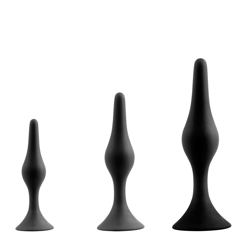 5.5" Silicone Butt Plug w/Suction Cup (3pcs in 1 Kit Set) | ViPstore.hu - Erotika webáruház #1 - EAN 4897078621550 | SKU NMC0002496
