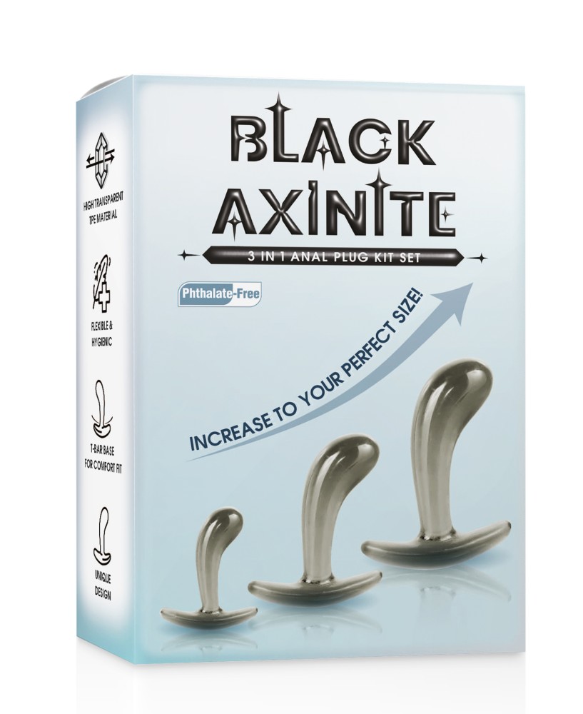 Black Axinite 3 in 1 Anal Plug Kit Set I | ViPstore.hu - Erotika webáruház #1 - EAN 4897078636882 | SKU NMC0002503