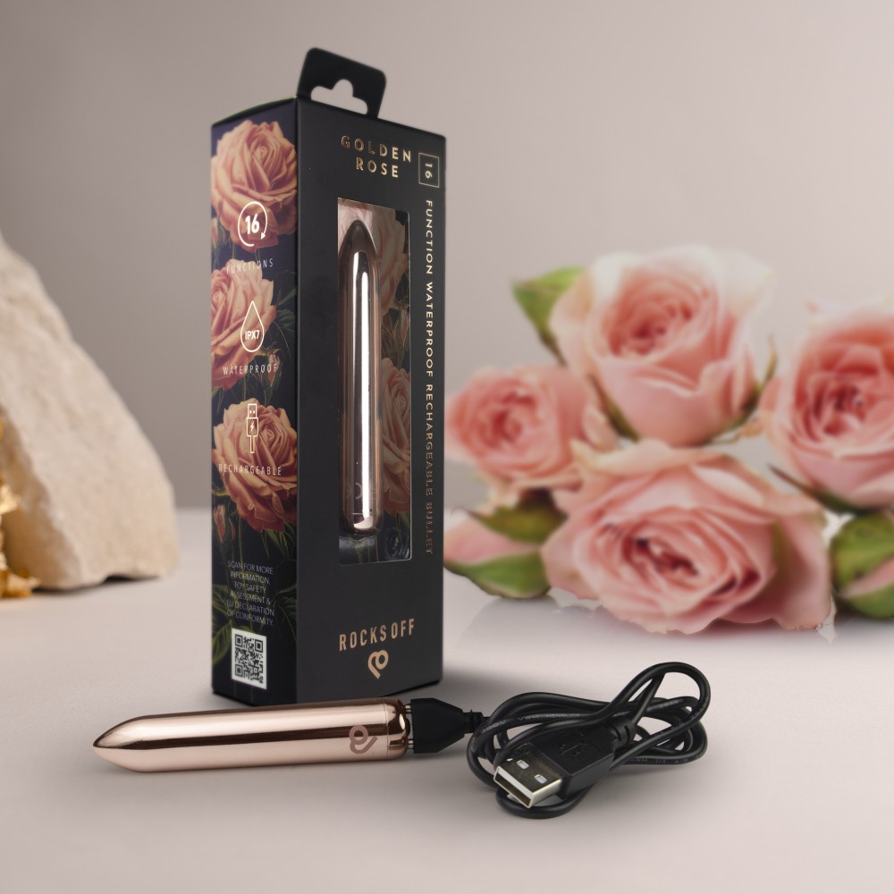 RO 90 Rechargeable bullet - Golden Rose | ViPstore.hu - Erotika webáruház #9 - EAN }