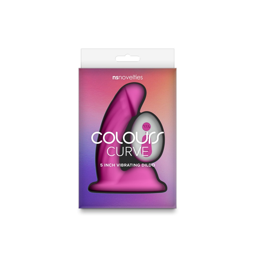 Colours - Curve - Vibrating - 5" Dildo - Pink | ViPstore.hu - Erotika webáruház #4 - EAN 657447111044 | SKU NSTOYS1233