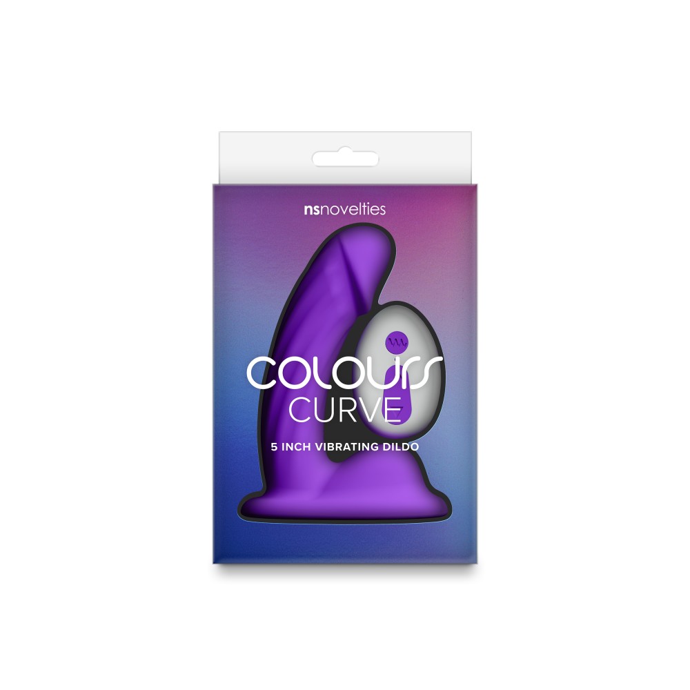 Colours - Curve - Vibrating - 5" Dildo - Purple | ViPstore.hu - Erotika webáruház #4 - EAN 657447111051 | SKU NSTOYS1234