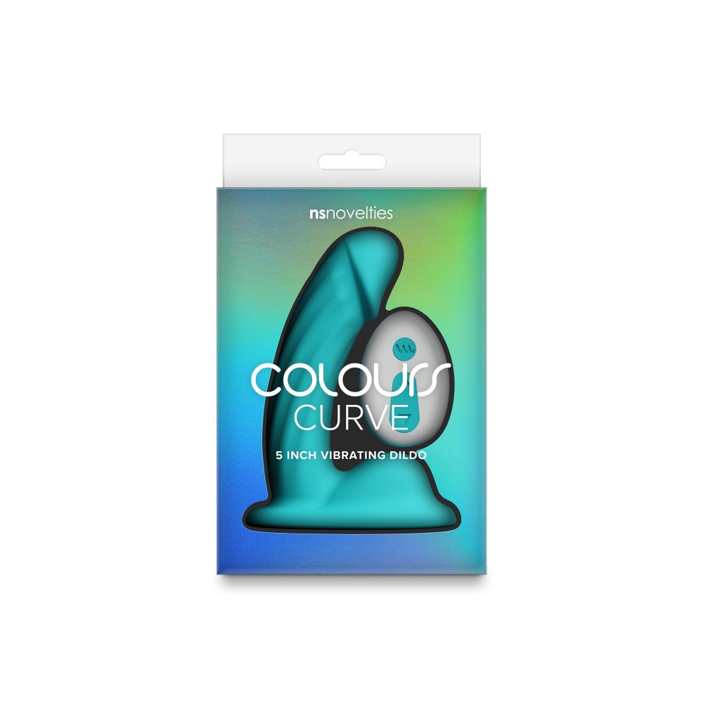 Colours - Curve - Vibrating - 5" Dildo - Teal | ViPstore.hu - Erotika webáruház #4 - EAN 657447111068 | SKU NSTOYS1235