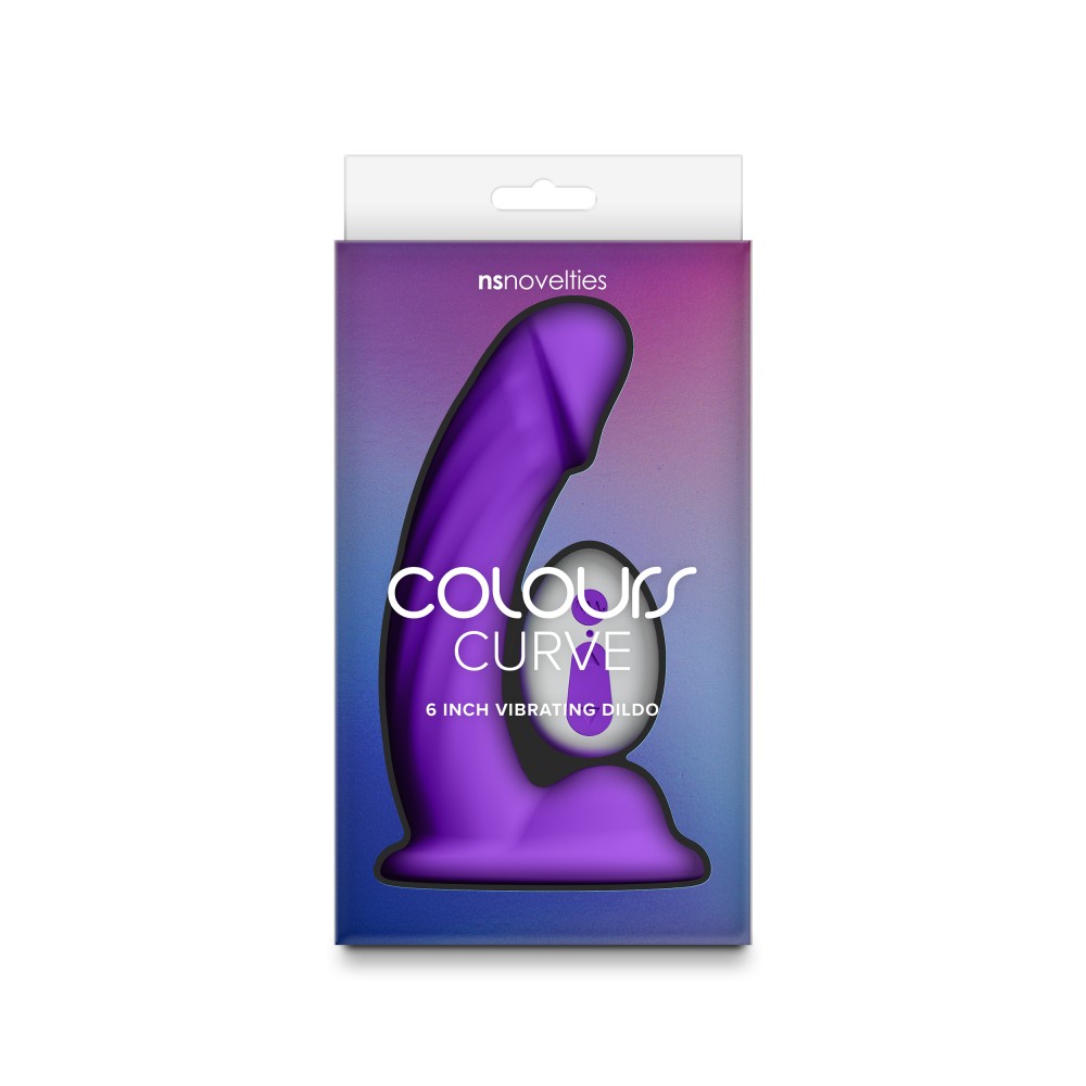 Colours - Curve - Vibrating - 6" Dildo - Purple | ViPstore.hu - Erotika webáruház #4 - EAN 657447111082 | SKU NSTOYS1237