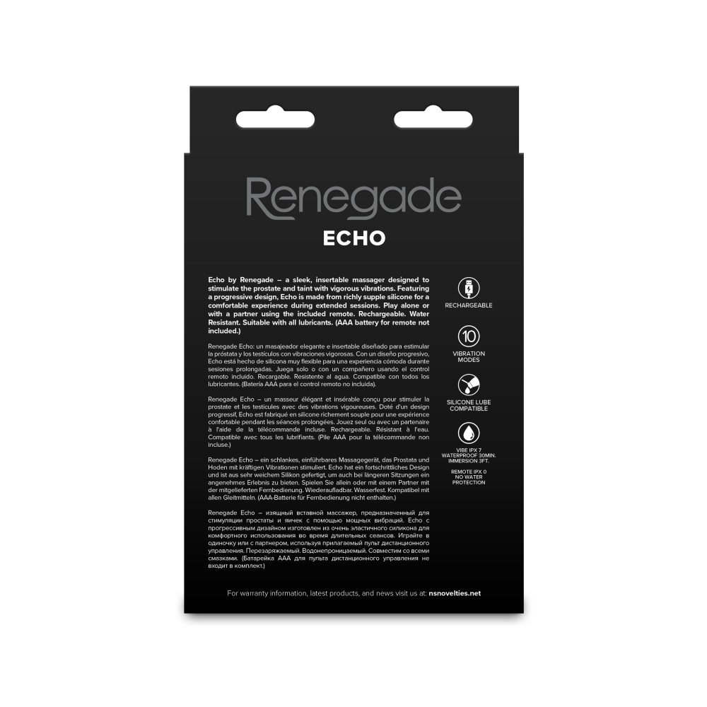 Renegade - Echo - Black | ViPstore.hu - Erotika webáruház #3 - EAN 657447111440 | SKU NSTOYS1268